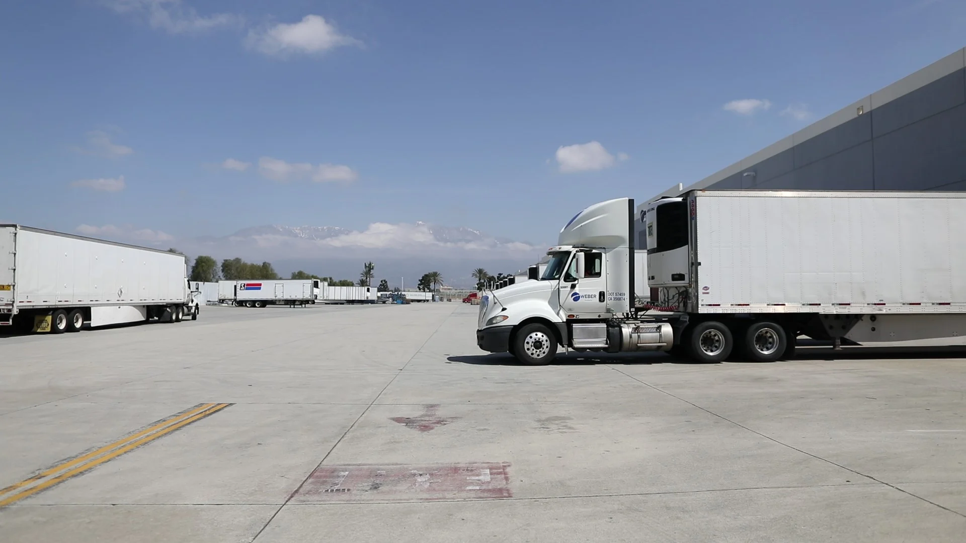 Freight broken down at the receiving door